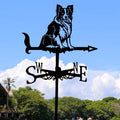 Weather Vane Border Collie– Outdoor Wind Spinner for Garden & Roof Decoration