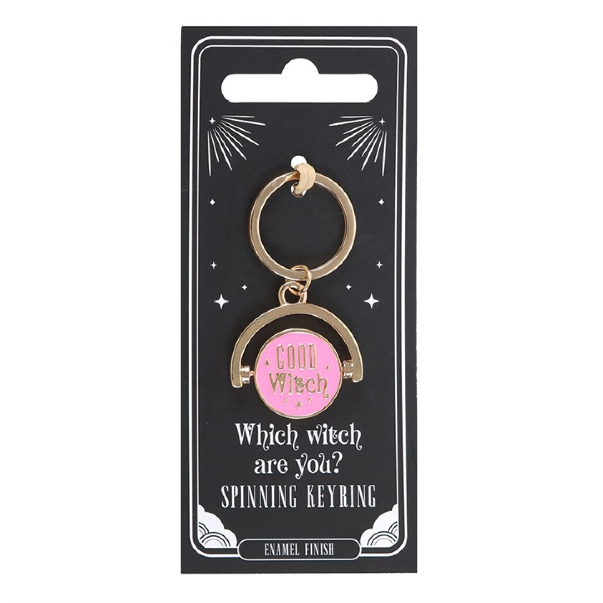 Witchy Persona Enamel Keyring – Fun Magical Light & Dark Side Accessory