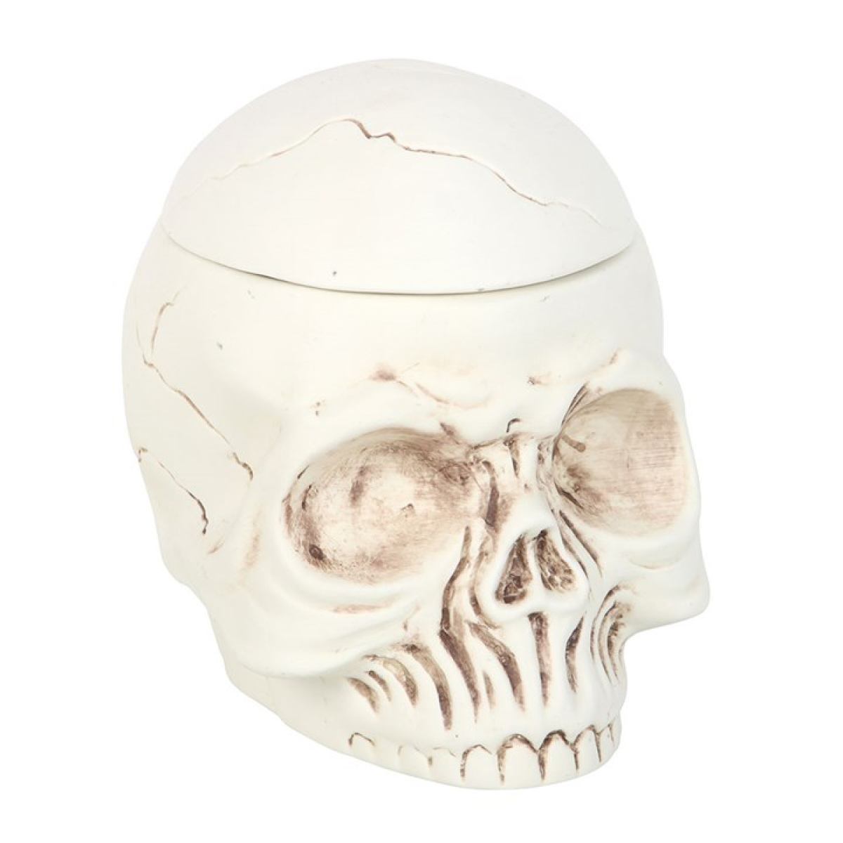 Skull Ceramic Oil Burner & Wax Melt Warmer – Gothic Home Fragrance Decor