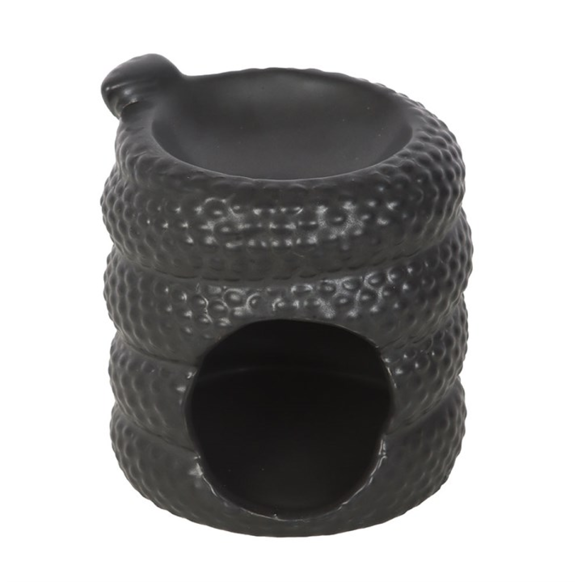 Black Snake Ceramic Oil Burner & Wax Warmer – Mystical Home Fragrance Decor
