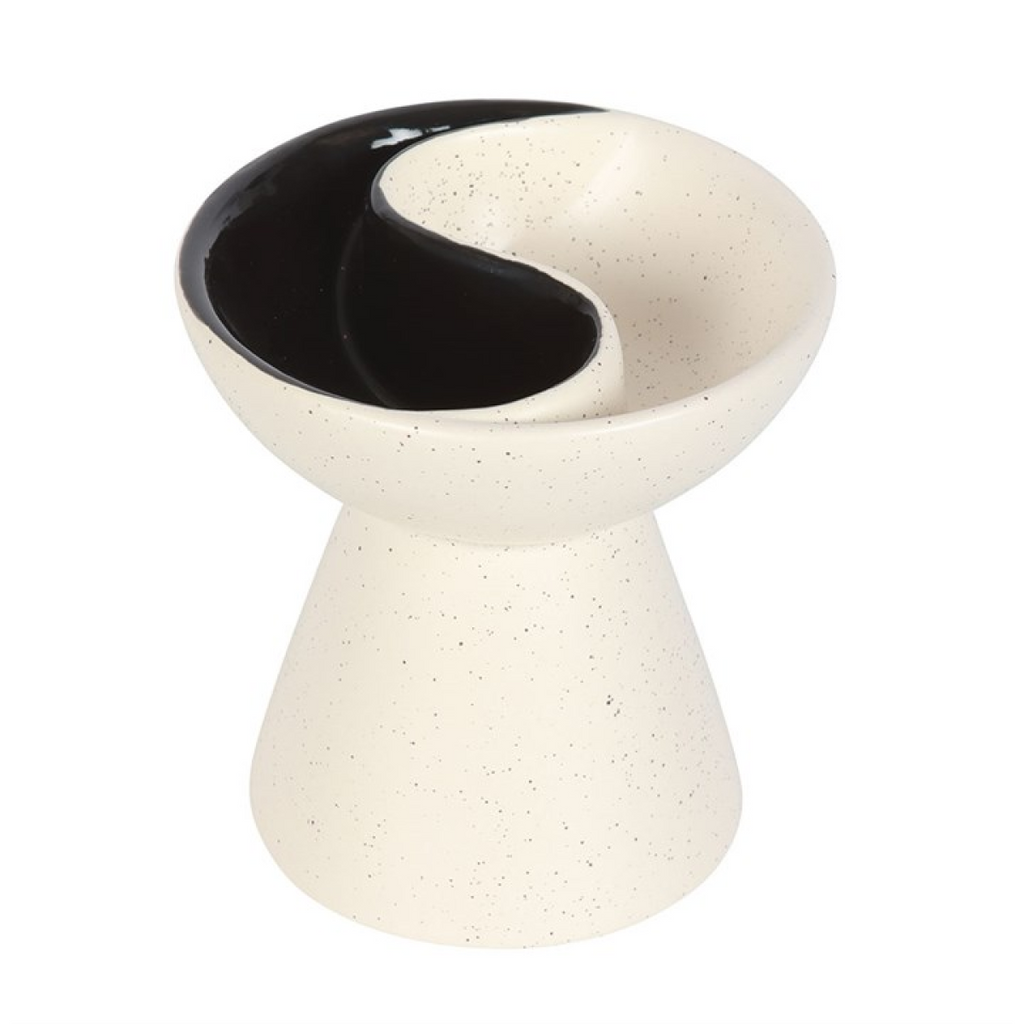 Yin Yang Ceramic Oil Burner & Wax Melt Warmer – Aromatherapy Home Decor