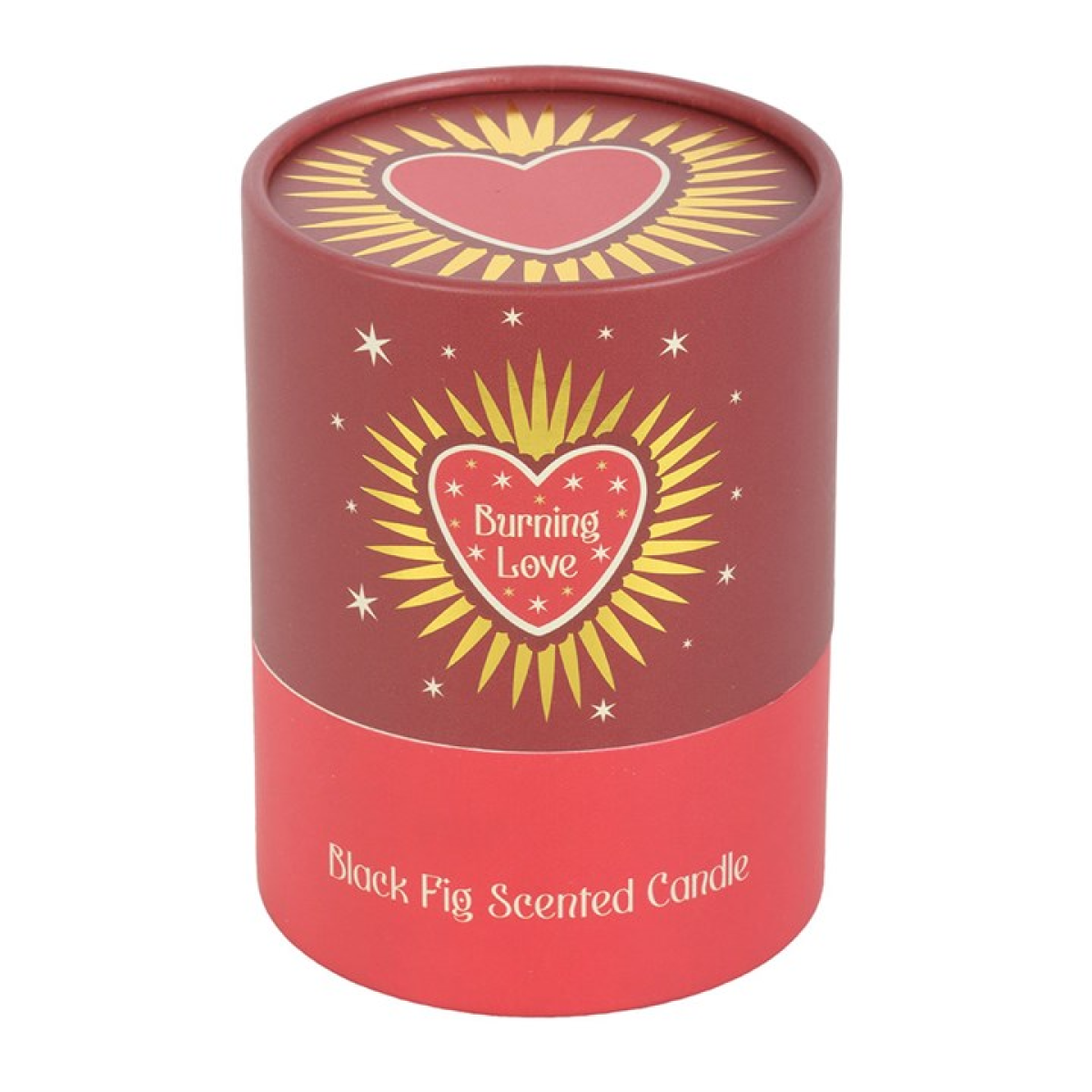 Burning Love Black Fig Scented Candle in Pink Jar with Gold Lid – 28hr Burn