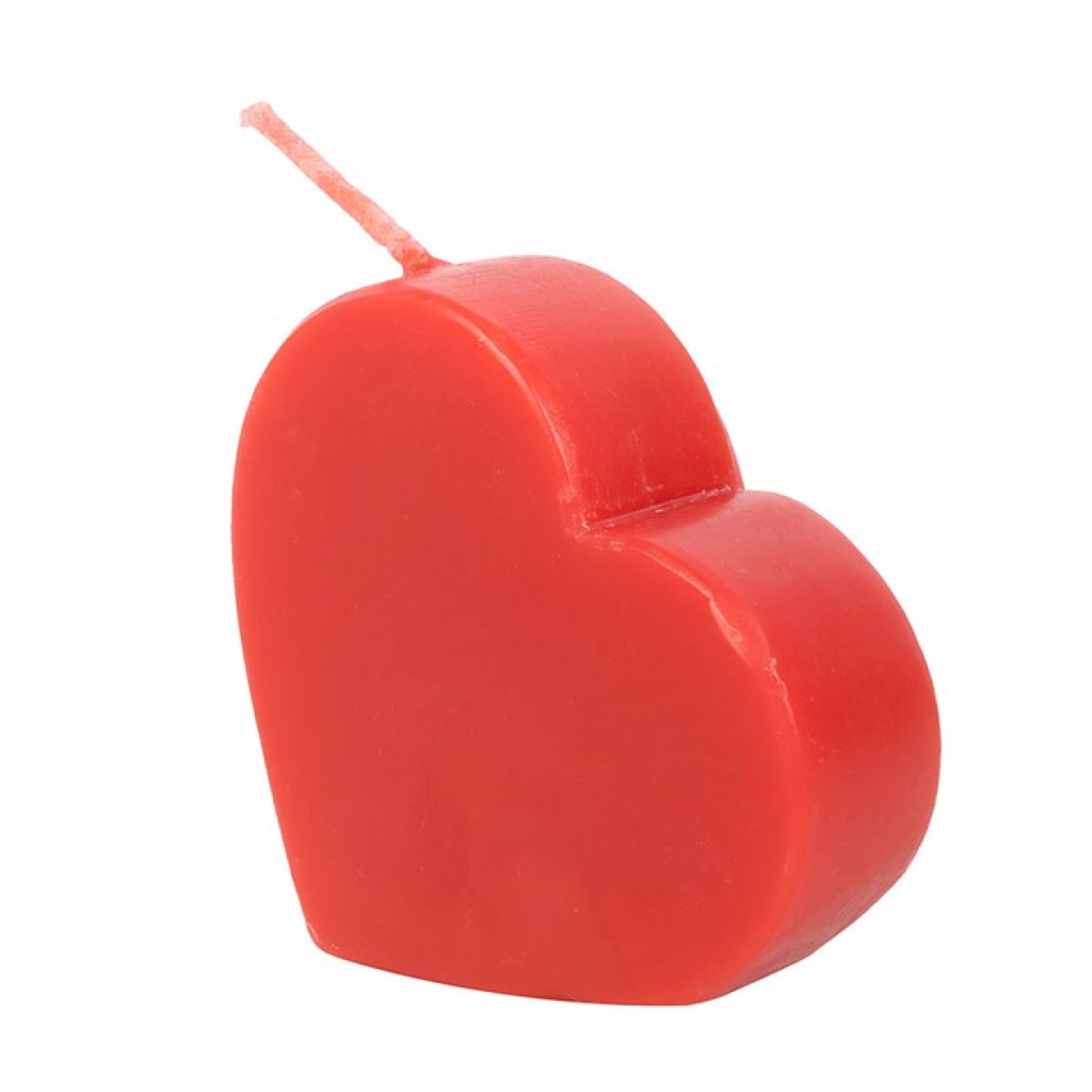 Red Heart-Shaped Paraffin Candle for Valentine’s & Galentine’s Day – 5hr Burn
