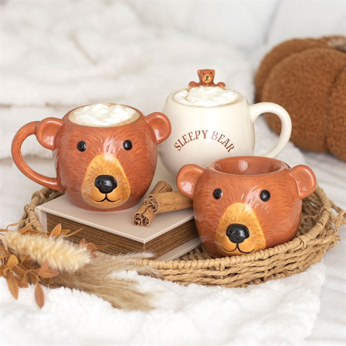 Bear-Shaped Ceramic Oil Burner – Cute Home Fragrance Decor