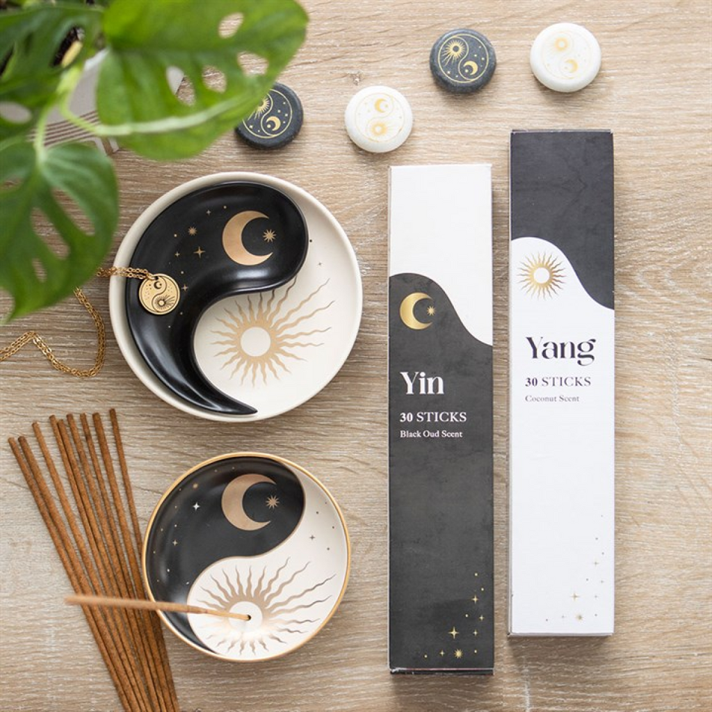 Yin and Yang Ceramic Trinket Dish Set – Sun & Moon Jewellery Holder