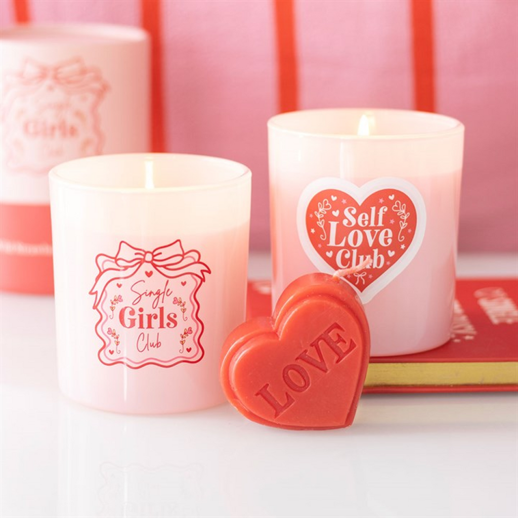 Red Heart-Shaped Paraffin Candle for Valentine’s & Galentine’s Day – 5hr Burn