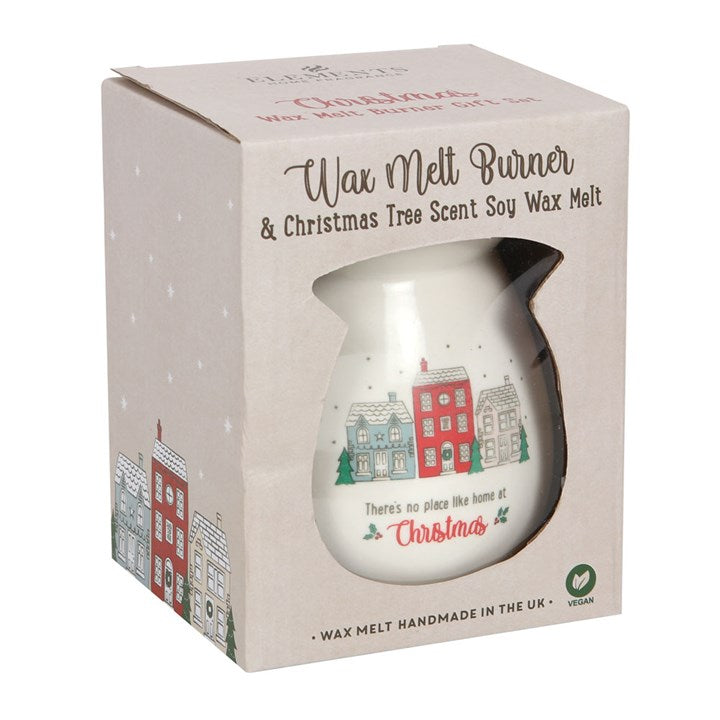 No Place Like Home at Christmas Wax Melt Gift Set – Ceramic Warmer & Tree Melt