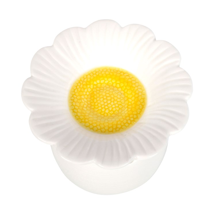 Daisy Flower Oil Burner – Stoneware Wax Melt & Fragrance Oil Warmer