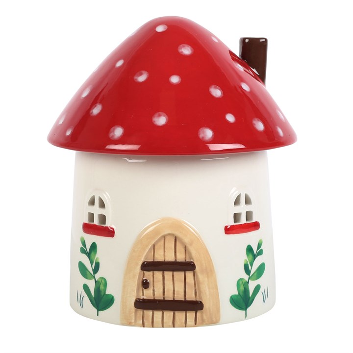 Mushroom House Oil Burner & Wax Warmer – Whimsical Home Fragrance Decor