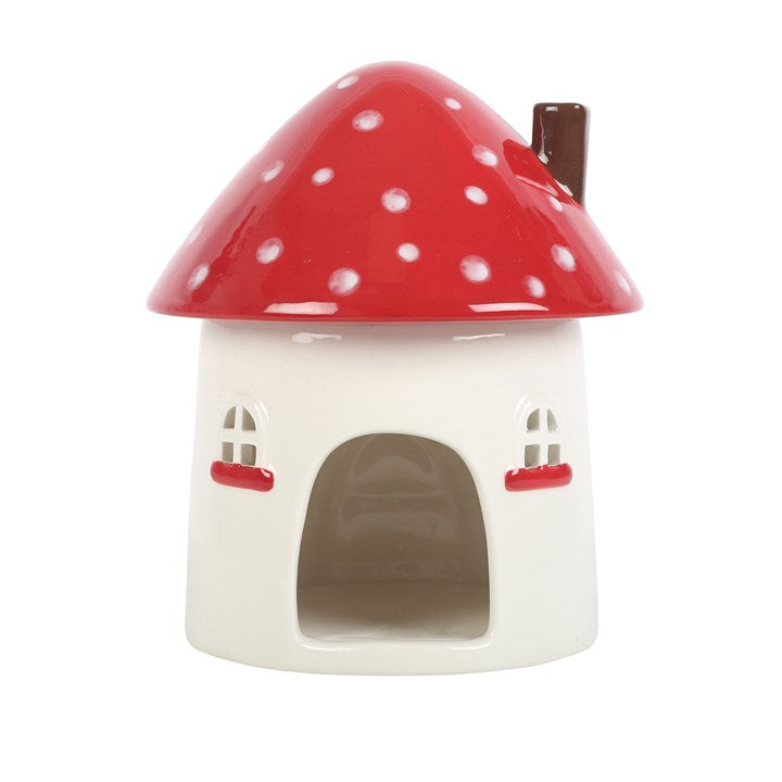 Mushroom House Oil Burner & Wax Warmer – Whimsical Home Fragrance Decor