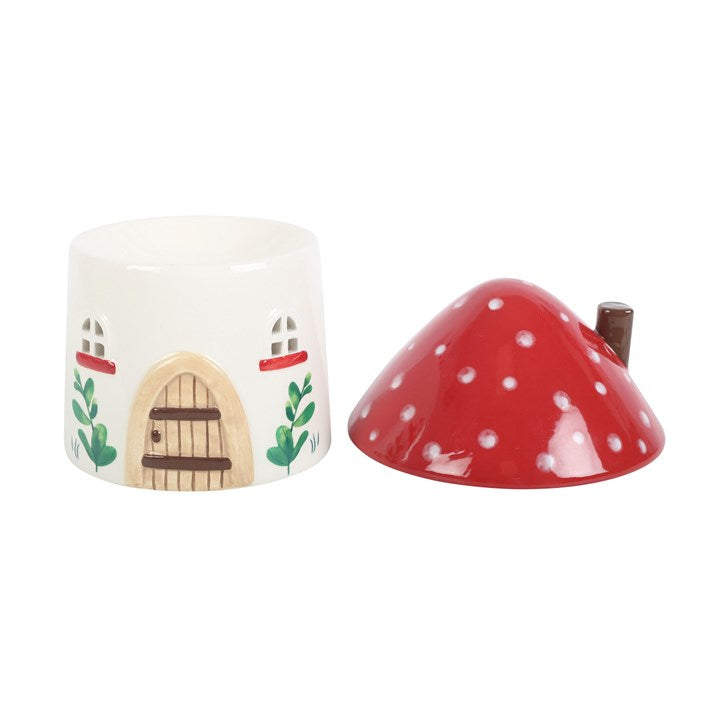 Mushroom House Oil Burner & Wax Warmer – Whimsical Home Fragrance Decor