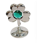 Crystocraft Cross with Flower Crystal Ornament – Silver Collectable Gift