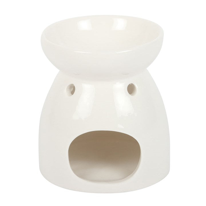 White Ceramic Butterfly Oil Burner – Memorial Message Home Fragrance