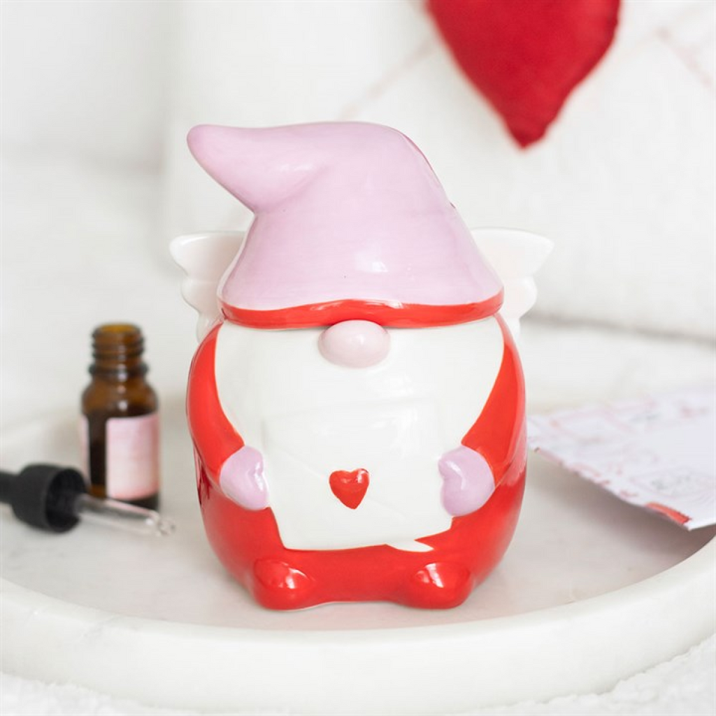 Cupid Gonk Ceramic Oil Burner – Cute Valentine Fragrance Warmer Home Décor