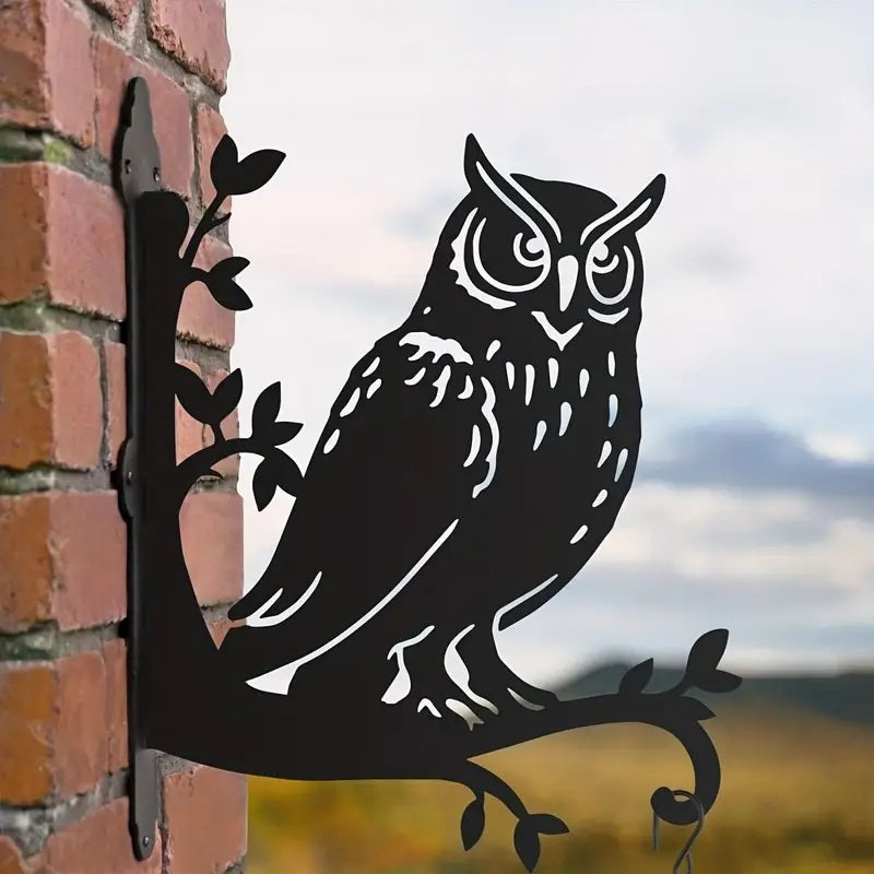 Horned Owl Ornamental Hanging Basket Brackets