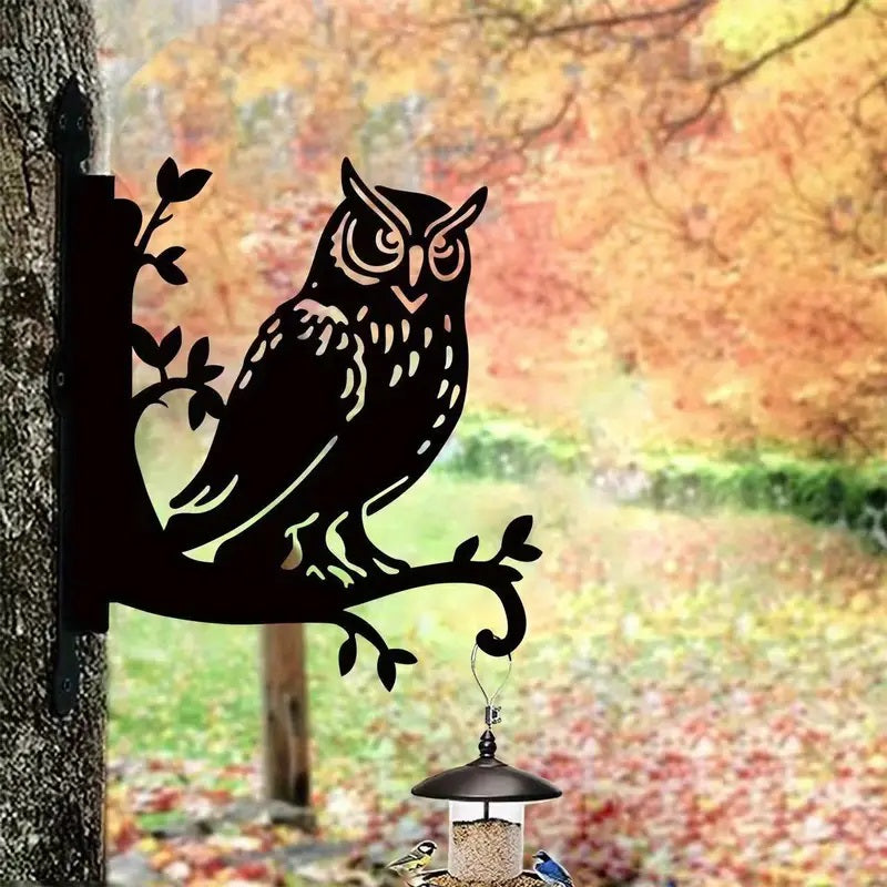 Horned Owl Ornamental Hanging Basket Brackets